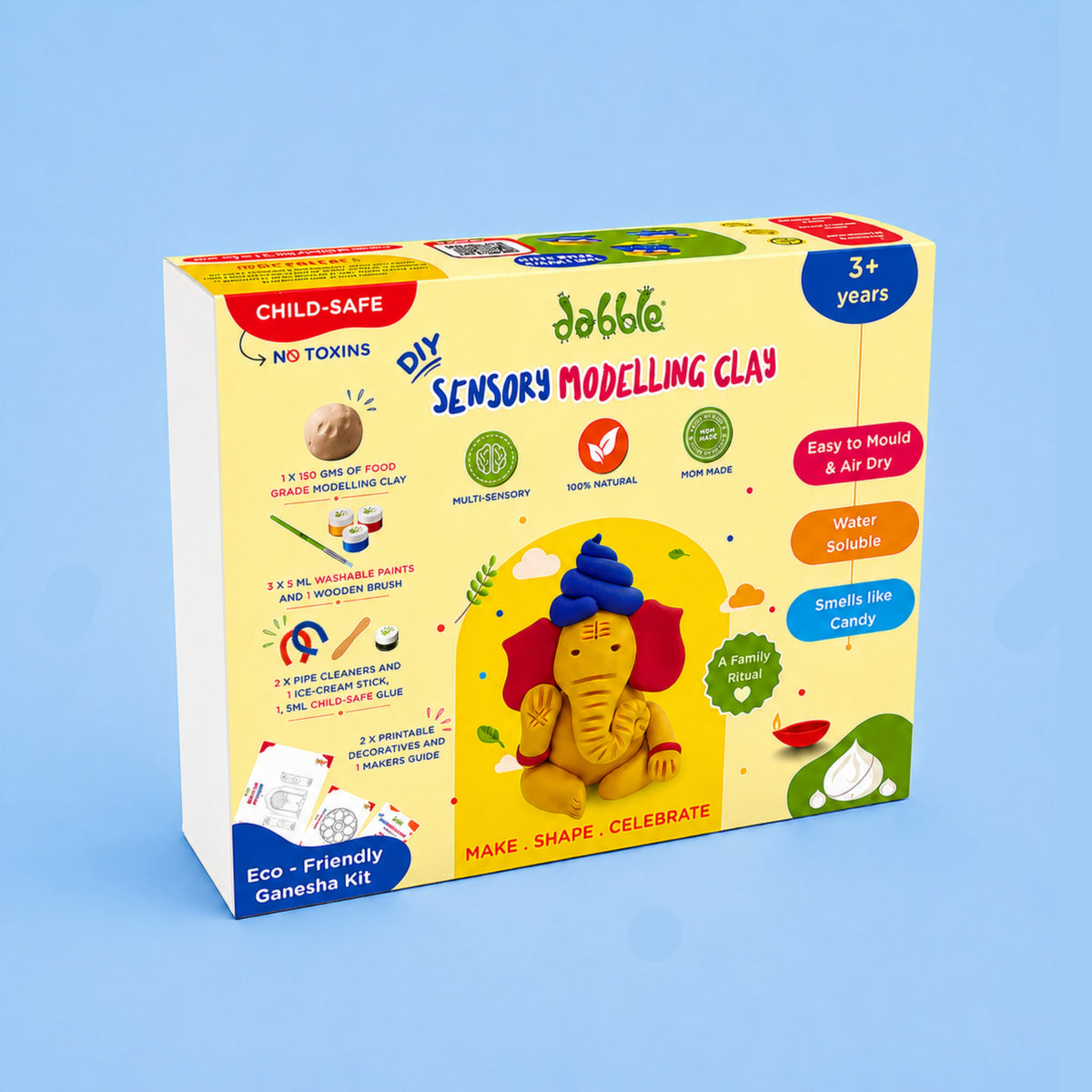 Dabble Sensory Modelling Clay Kit | Ganesha Edition
