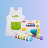 Little Maker’s Set | Dabble Sensory Play Dough + Painting Apron