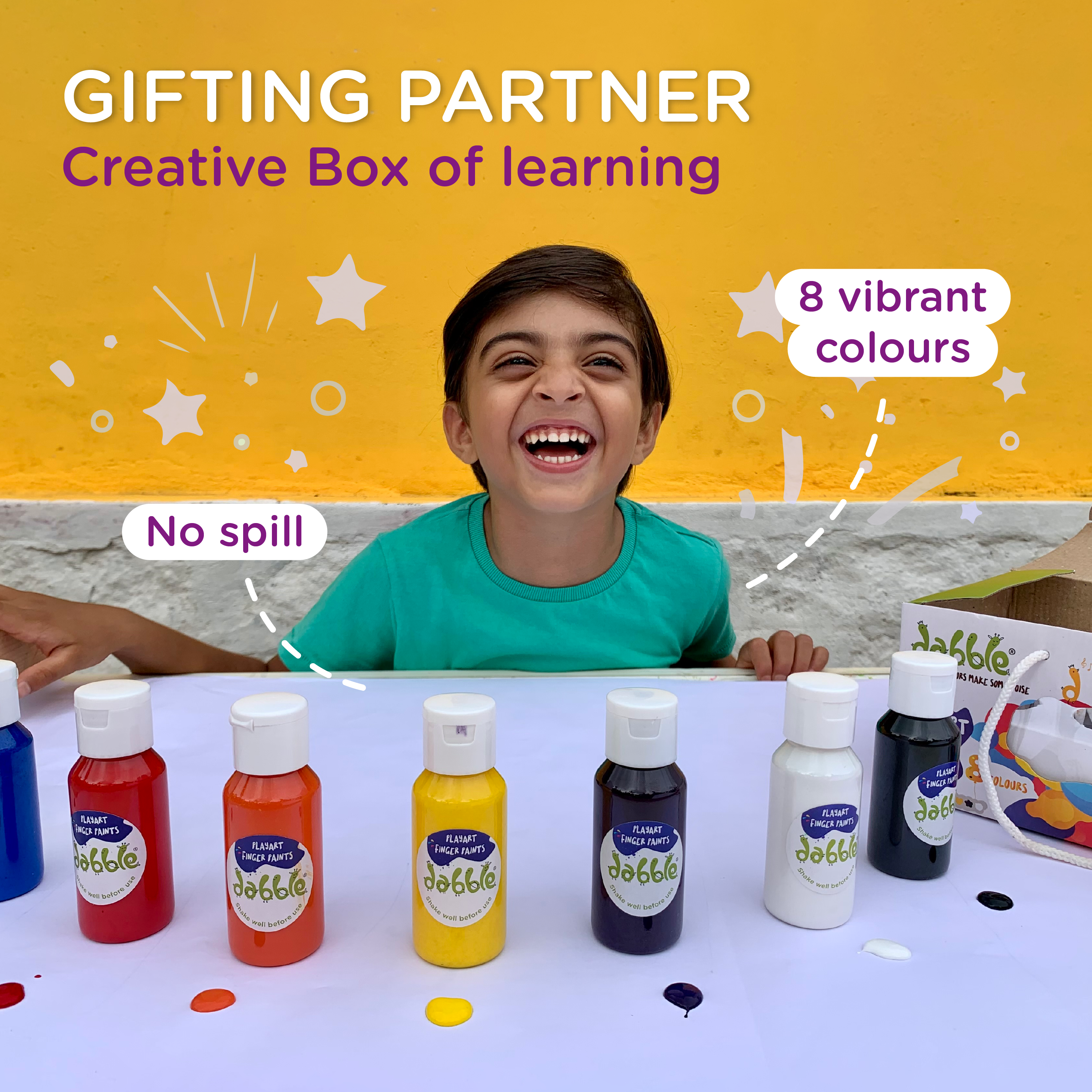Buy Best Finger Paints for Kids Online - Dabble PlayArt