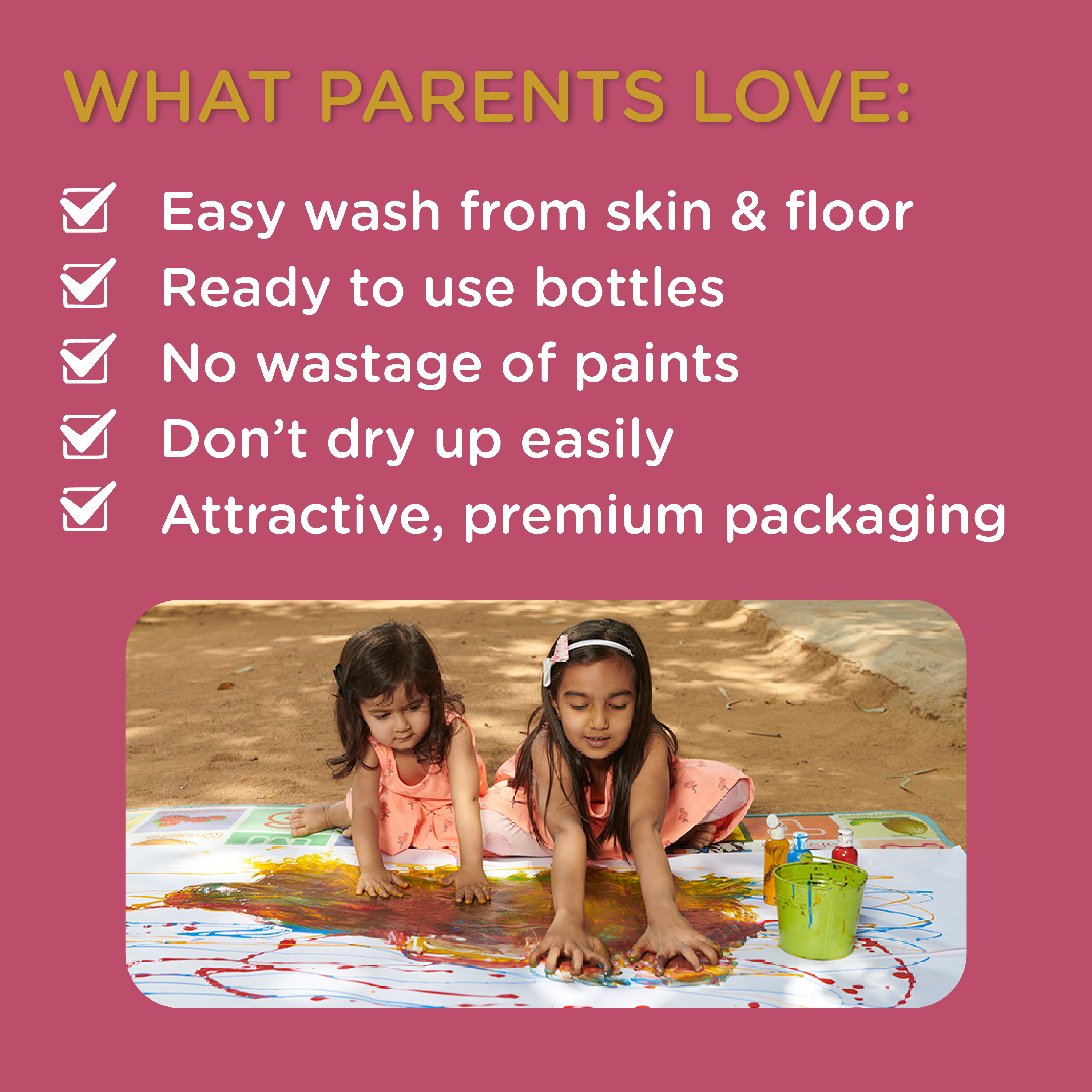 Non-Toxic & Washable Paints for Toddlers